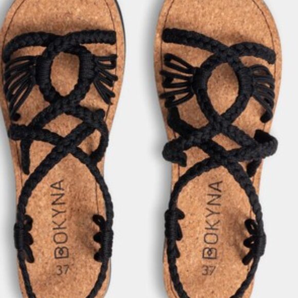 Bokyna Black Women's Sandals - Picture 2 of 8